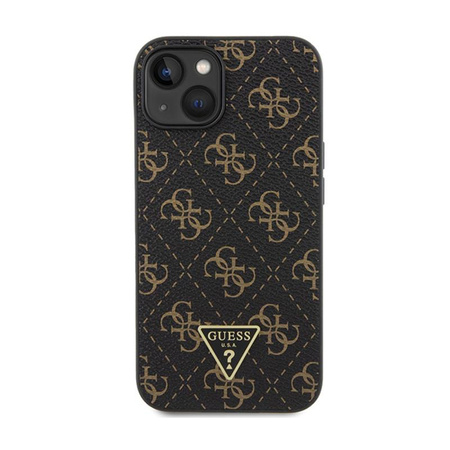 Guess 4G Triangle Metal Logo - iPhone 15 Plus Tasche (schwarz)