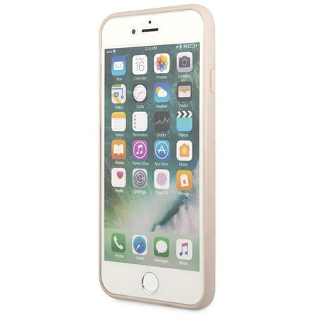 Guess 4G Metal Gold Logo –  Etui iPhone SE 2022 / SE 2020 / 8 / 7 (różowy)