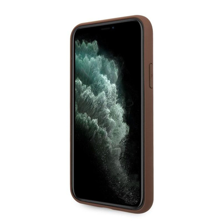 Guess 4G Bottom Stripe Collection - iPhone 11 Pro Case (brown)