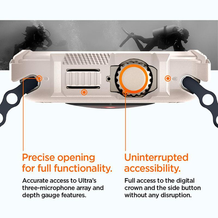 Spigen Rugged Armor - Gehäuse für Apple Watch Ultra 1/2 49mm (Dune Beige)