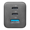Cellularline Multipower Micro GaN - Chargeur de puissance 2x USB-C & USB-A Power Delivery 65W (noir)