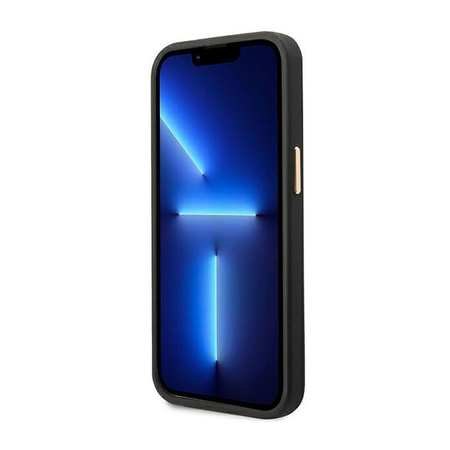 Guess Croco Collection - Tasche für iPhone 14 Plus (Schwarz)