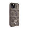 Guess Crossbody 4G Metal Logo - pouzdro pro iPhone 14 (hnědé)