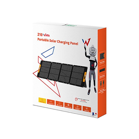 Wonder Ws210 - 210W solární panel / solární nabíječka s výstupem MC4 (černá)