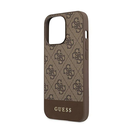 Collection 4G Bottom Stripe - Coque pour iPhone 13 Pro (marron)