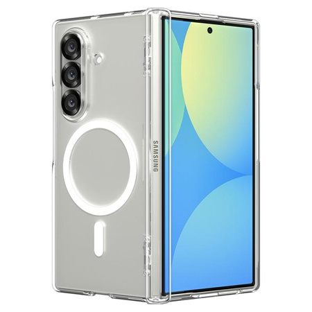 Spigen Ultra Hybrid Pro Mag MagSafe - Case for Samsung Galaxy Z Fold 7 (Clear/White)