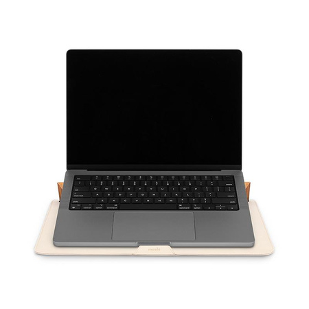 Moshi Muse 14" 3-in-1 Slim - Pokrowiec MacBook Pro 14" (M4/M3/M2/M1/2024-2021) (Seashell White)