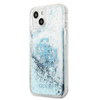Pouzdro Guess Liquid Glitter 4G Big Logo - iPhone 13 (modré)
