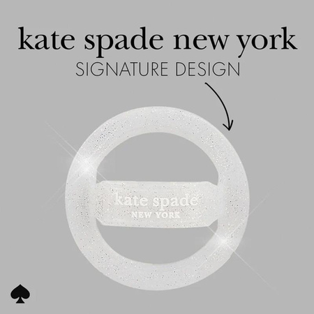 Kate Spade New York Magnetic Loop Grip - MagSafe držák na prst (The Sparkle Silver)