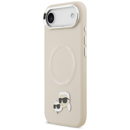 Karl Lagerfeld Karl & Choupette Pins MagSafe - Case iPhone Air (beige)