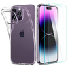 Spigen Crystal Pack - tok szett + 2 x üveg iPhone 14 Pro készülékhez (átlátszó)
