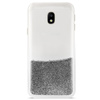 PURO Sand Cover - Samsung Galaxy J3 (2017) Case (liquid & glitters Silver)