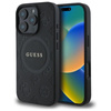 Guess Saffiano Peony Classic Logo MagSafe - iPhone 16 Pro Max Case (black)