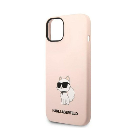 Karl Lagerfeld Silicone NFT Choupette - pouzdro pro iPhone 14 Plus (růžové)