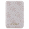 Guess Bundle Pack MagSafe 4G Metal Gold Logo - tok szett + Power Bank 5000mAh MagSafe iPhone 15 (rózsaszín)
