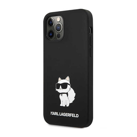 Karl Lagerfeld Silikonové pouzdro NFT Choupette - iPhone 12 / iPhone 12 Pro (černé)