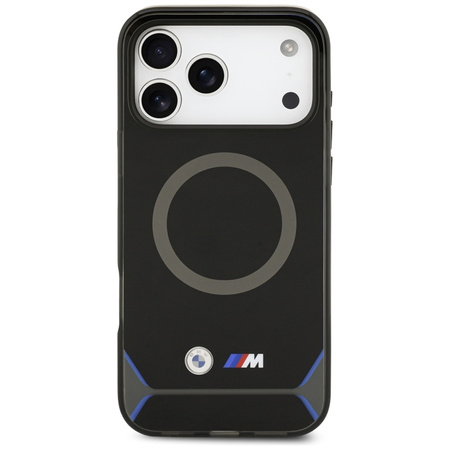 BMW M IML Metal Buttons & Logo MagSafe - Hülle iPhone 17 Pro Max (schwarz-blau)