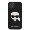 Karl Lagerfeld Saffiano Ikonik Karl`s Head - iPhone 13 Mini tok (fekete)