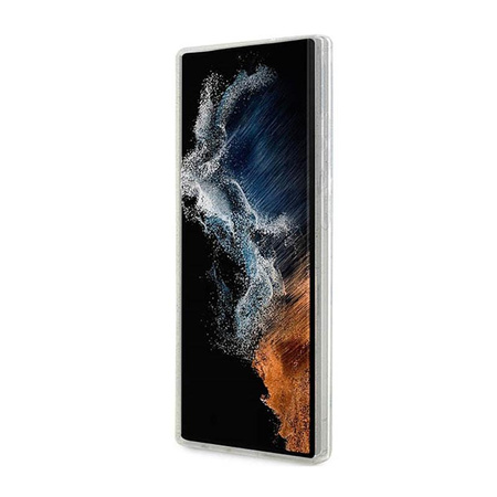 Karl Lagerfeld IML Glitter NFT Karl & Choupette - Case for Samsung Galaxy S23 Ultra (Clear)