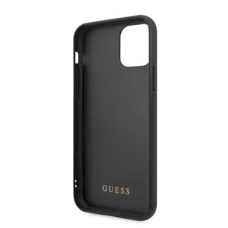 Guess Marble Glass Gold Glitter - iPhone 11 Pro Case (black)