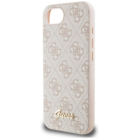 Guess 4G Script Logo MagSafe - Tasche für iPhone 16e (rosa)