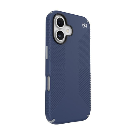 Speck Presidio2 Grip - Hülle iPhone 16 (Coastal Blue / Dust Grey / White)