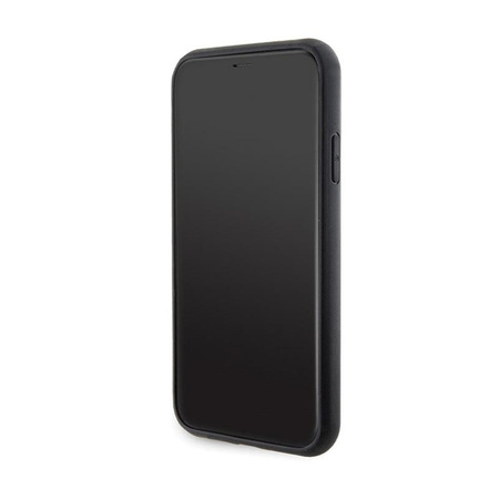 Karl Lagerfeld Gripstand Saffiano Choupette Pins - pouzdro na iPhone 11 (černé)