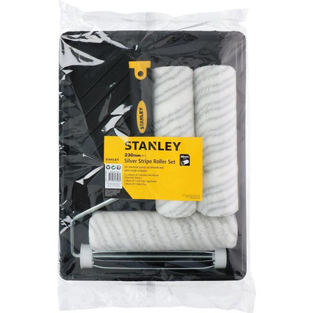 Stanley - Paint set (bowl / tray + 3 rollers 23 cm)