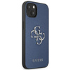 Guess Saffiano 4G Big Silver Logo - iPhone 13 tok (kék)