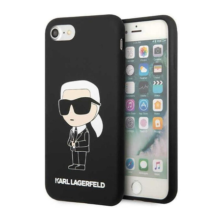 Karl Lagerfeld Silikonové pouzdro NFT Ikonik - iPhone SE (2022 / 2020) / 8 / 7 (černé)
