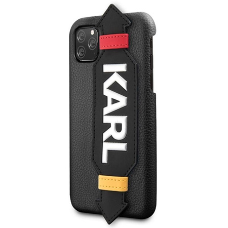 Karl Lagerfeld Pouzdro s řemínkem - Pouzdro pro iPhone 11 Pro (černé)