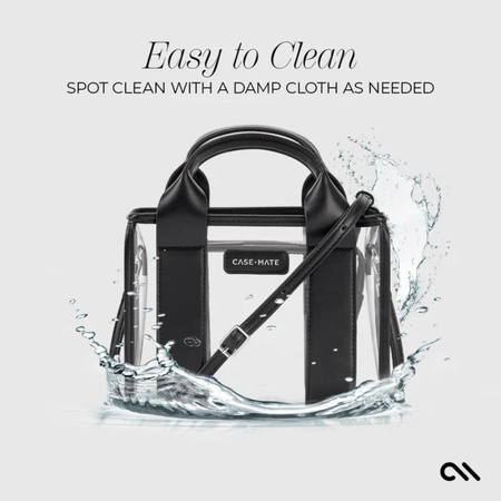Case-Mate Micro Tote Bag - Vízálló válltáska (éjfekete/tiszta)