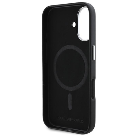 Karl Lagerfeld FW Metal Plate MagSafe - iPhone 16 Plus Case (black)