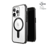 Speck Presidio Perfect-Clear ClickLock & Magsafe - iPhone 15 Pro Case (Clear / Frosted Black / Slate Gray)