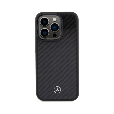 Mercedes Carbon Fiber Dynamic - iPhone 15 Pro tok (fekete)