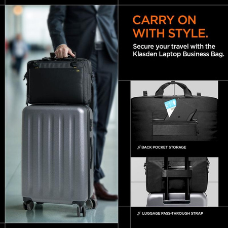 Spigen KD300 Klasden Laptoptasche - 16" Laptoptasche (Schwarz)