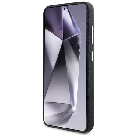 Karl Lagerfeld Saffiano Full Wrapped Elongated Metal Logo MagSafe - Pouzdro pro Samsung Galaxy S25+ (černé)