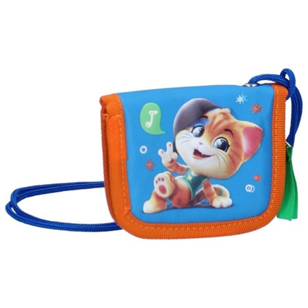 44 Cats - Wallet on a String (blue)