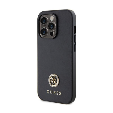 Guess 4G Strass Metal Logo - iPhone 15 Pro Max Case (black)