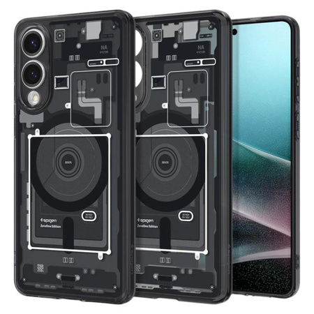 Spigen Ultra Hybrid Mag MagSafe - Case for Samsung Galaxy S25 Edge (Zero One Black)