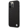 BMW Leder Hot Stamp MagSafe - iPhone 14 Pro Max Tasche (Schwarz)