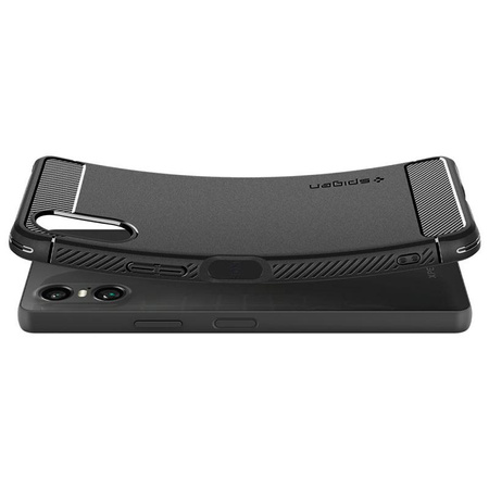 Spigen Rugged Armor - Tasche für Sony Xperia 10 VI (Mattschwarz)