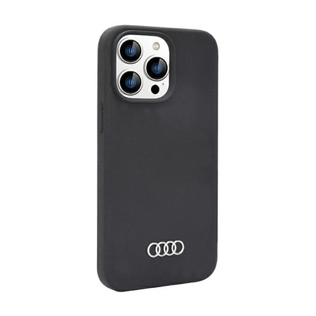Audi Silicone Case - pouzdro pro iPhone 14 Pro (černé)