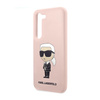 Karl Lagerfeld Silicone NFT Ikonik - pouzdro pro Samsung Galaxy S23 (růžové)