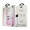 Karl Lagerfeld Gradient Ikonik Karl & Choupette - Etui iPhone 13 (różowy)
