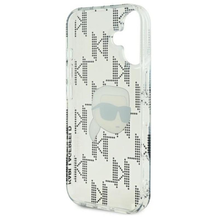 Karl Lagerfeld IML Karl Head Electroplated - iPhone 16 tok (átlátszó)