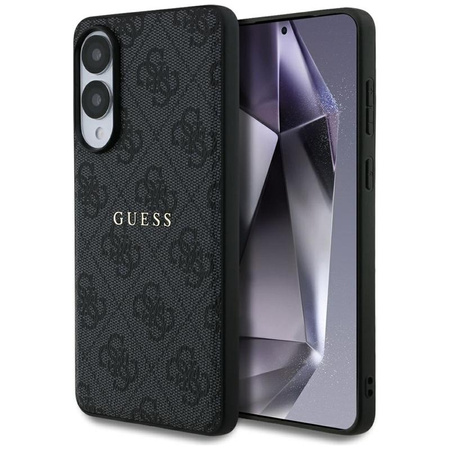 Guess 4G Ring Classic Logo MagSafe - Hülle Samsung Galaxy S25 Edge (schwarz)