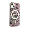 Guess Flower MagSafe - Case for iPhone 14 Plus (Pink)