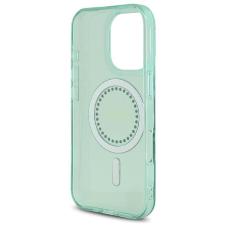 Guess IML Strasssteine MagSafe - iPhone 16 Pro Max Tasche (grün)
