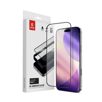 SZKŁO HARTOWANE NA EKRAN DO IPHONE 17 Z RAMKĄ Crong Armour OCHRONNE